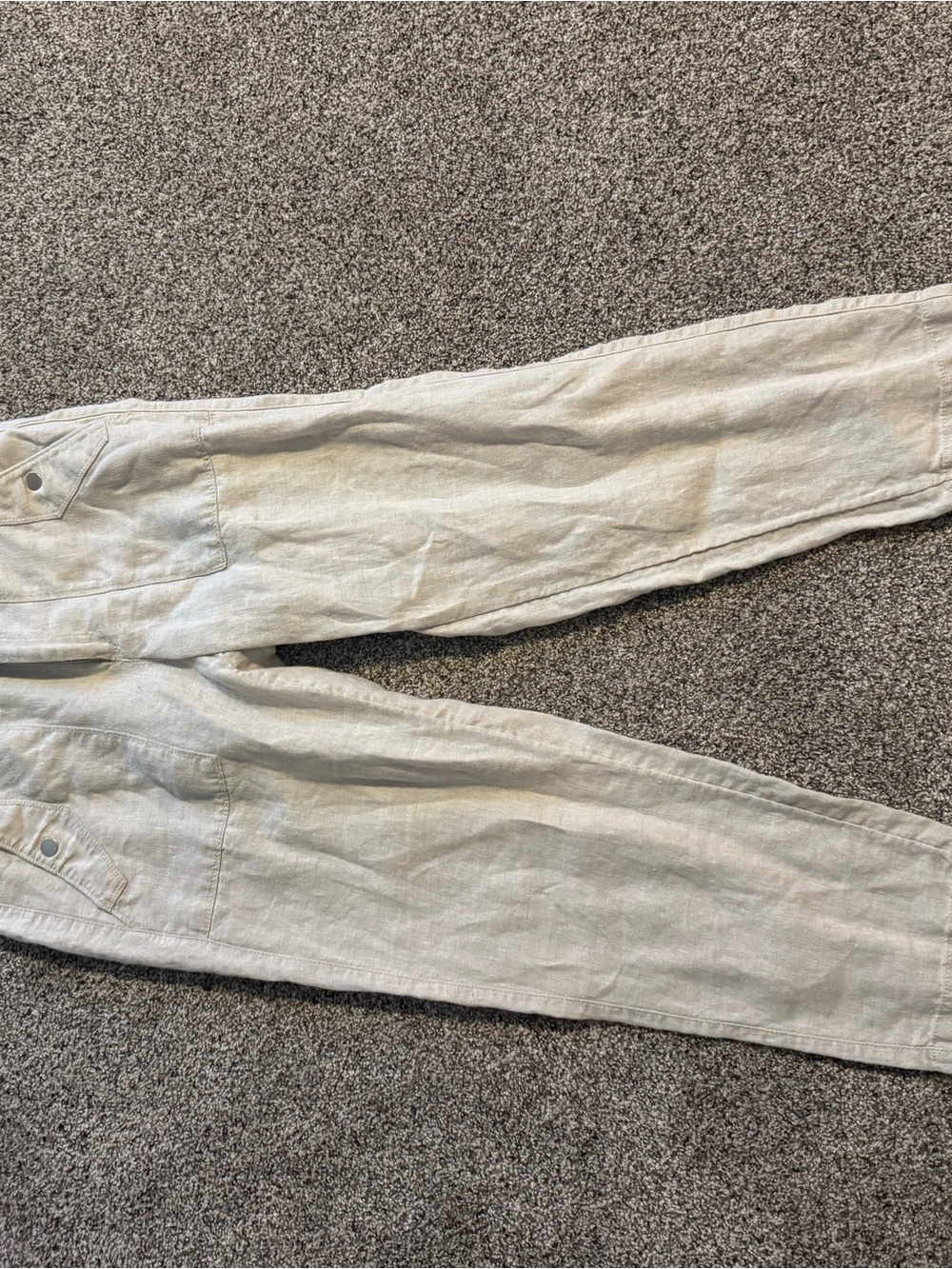 Athleta Neutral Beige Drawstring Waist Pants